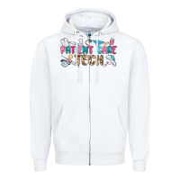 White patient care tech Zipper Hoodie - MaliasSmallBusiness