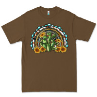 Western Rainbow With Cactus Premium Tee | Teevron