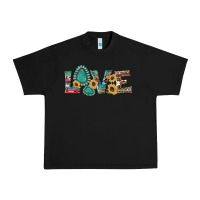 Western Gemstone Sunflowers Serape Leopard Turquoise Love Urban Heavy Tee | Teevron