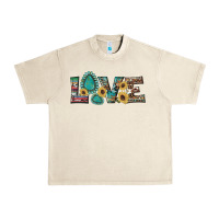 Sandshell western gemstone sunflowers serape leopard turquoise love Urban Heavy Tee - Artiststas