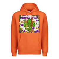 Carrot Mardi Gras fleur de lis Premium Hoodie - NancyCooperArtShop