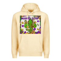 Pina Colada Mardi Gras fleur de lis Premium Hoodie - NancyCooperArtShop