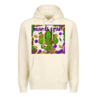 Sandshell Mardi Gras fleur de lis Premium Hoodie - NancyCooperArtShop