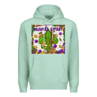 Seafoam Mardi Gras fleur de lis Premium Hoodie - NancyCooperArtShop