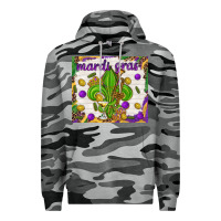 Slate Camo Mardi Gras fleur de lis Premium Hoodie - NancyCooperArtShop
