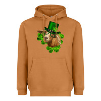 Meerkat st. patrick's day goat clovers and leprechaun hat Heavyweight Hoodie - RanaPortraitStore