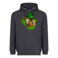 Smoke st. patrick's day goat clovers and leprechaun hat Heavyweight Hoodie - RanaPortraitStore