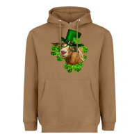 Toasted Coconut st. patrick's day goat clovers and leprechaun hat Heavyweight Hoodie - RanaPortraitStore