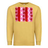 Antique Gold valentine's day brushstrokes Premium Sweatshirt - RanaPortraitStore