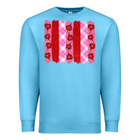 Ocean Blue valentine's day brushstrokes Premium Sweatshirt - RanaPortraitStore