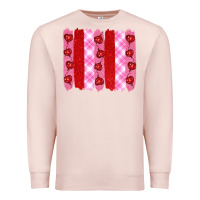 Pale Pink valentine's day brushstrokes Premium Sweatshirt - RanaPortraitStore