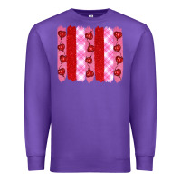 Purple valentine's day brushstrokes Premium Sweatshirt - RanaPortraitStore