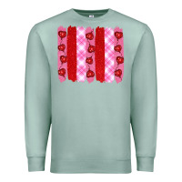 Seafoam valentine's day brushstrokes Premium Sweatshirt - RanaPortraitStore