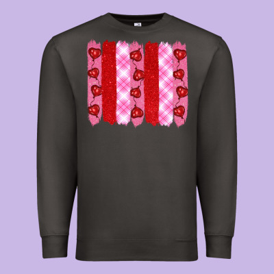 Valentine's Day Brushstrokes Premium Sweatshirt Designed By Ranaportraitstore