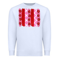 White valentine's day brushstrokes Premium Sweatshirt - RanaPortraitStore