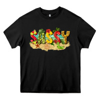 Black sassy beach Heavy Core Tee - texasbilliewilder