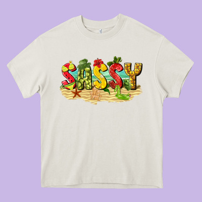 Sassy Beach Heavy Core Tee Designed By Texasbilliewilder