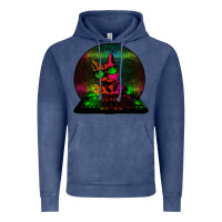 Vintage Denim HOUSE CAT (Rainbow DJ Kitty) Vintage Hoodie - Bettercallsaul