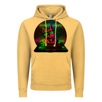 Vintage Mustard HOUSE CAT (Rainbow DJ Kitty) Vintage Hoodie - Bettercallsaul