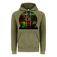 Vintage Olive HOUSE CAT (Rainbow DJ Kitty) Vintage Hoodie - Bettercallsaul