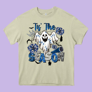Tis' The Season Cheer Ghost Heavy Core Tee Designed By Barkaloodesign