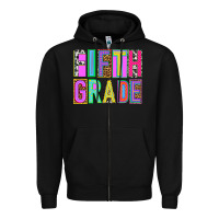 Black fifth grade Zipper Hoodie - NancyCooperArtShop