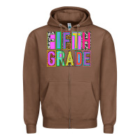 Chestnut fifth grade Zipper Hoodie - NancyCooperArtShop