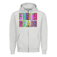 Dove Grey fifth grade Zipper Hoodie - NancyCooperArtShop