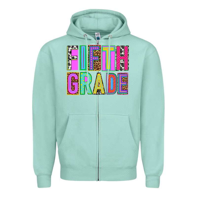 Fifth Grade Zipper Hoodie by NancyCooperArtShop | Teevron