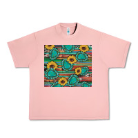 Salmon western gemstone sunflowers serape cowhide glitter wooden Urban Heavy Tee - Artiststas