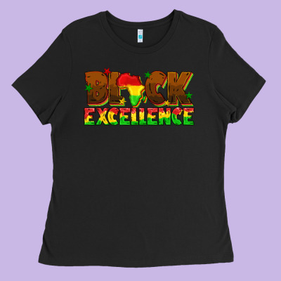 Ladies Tee black excellence juneteenth