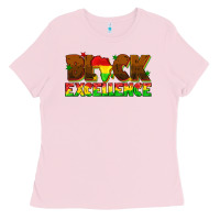 Bubblegum Pink black excellence juneteenth Ladies Tee - texasbilliewilder
