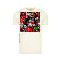 Vintage Arctic ladybug gnomes seamless pattern Vintage Tee - BundleAndBundleShop