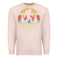 Pale Pink Bigfoot Social Distancing World Champion Premium Sweatshirt - Bettercallsaul