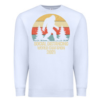 White Bigfoot Social Distancing World Champion Premium Sweatshirt - Bettercallsaul