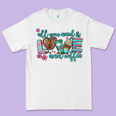 All You Need Is Love And Coffee Premium Tee Designed By Adodesignshop