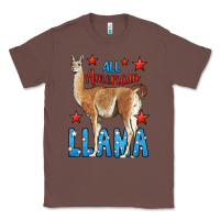 Chestnut All American Llama Classic Tee - LillyAllenDesigns