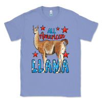 Colony Blue All American Llama Classic Tee - LillyAllenDesigns