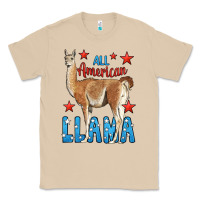 Mushroom All American Llama Classic Tee - LillyAllenDesigns