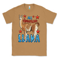 Toasted Coconut All American Llama Classic Tee - LillyAllenDesigns