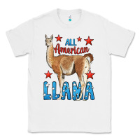 White All American Llama Classic Tee - LillyAllenDesigns