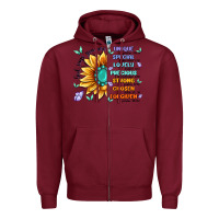 Burgundy you are inspiration Zipper Hoodie - MaliasSmallBusiness