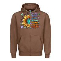 Chestnut you are inspiration Zipper Hoodie - MaliasSmallBusiness