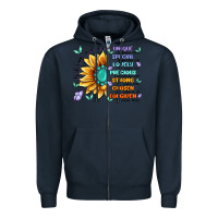 Navy you are inspiration Zipper Hoodie - MaliasSmallBusiness