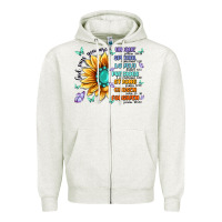 Oatmeal Heather you are inspiration Zipper Hoodie - MaliasSmallBusiness