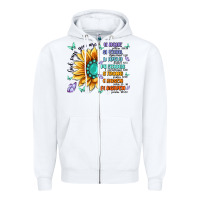 White you are inspiration Zipper Hoodie - MaliasSmallBusiness