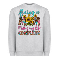 Heather Grey being a mom makes my life complete Heavyweight Sweatshirt - Artiststas