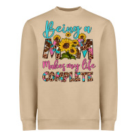 Being A Mom Makes My Life Complete Heavyweight Sweatshirt | Teevron