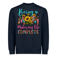 Navy being a mom makes my life complete Heavyweight Sweatshirt - Artiststas