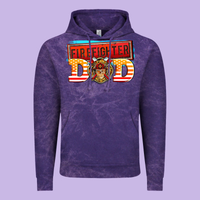 Firefighter Dad Vintage Hoodie Designed By Adodesignshop